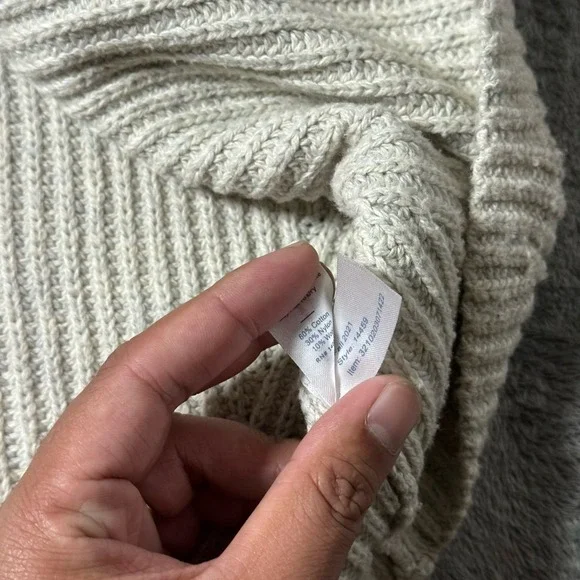 Marine Layer Demi Raglan Womens Wool Blend Sweater Size S Heathered Gray - Picture 4 of 7